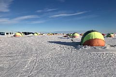04A The 24 Hour Sun Shines On The Tents Of Union Glacier Camp Antarctica At One Thirty In The Morning.jpg